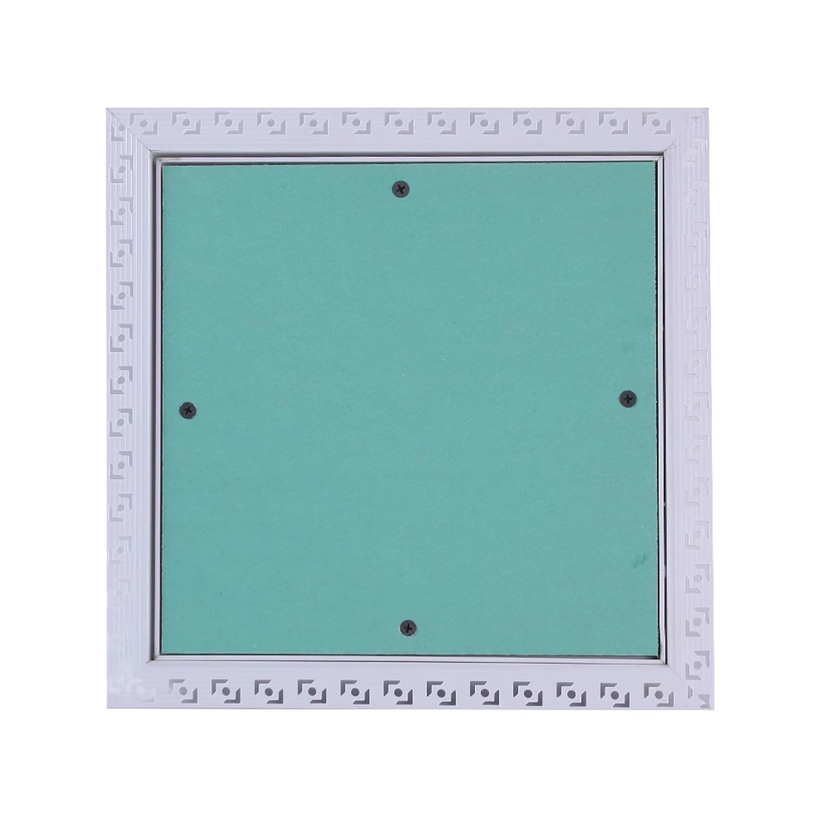 Plastikowy panel dostępu do płyt kartonowo-gipsowych 25 x 25 cm konstrukcja składana rama do malowania, idealna do wodomierzy i gazomierzy, materiał płyty gipsowo-kartonowej, łatwy montaż