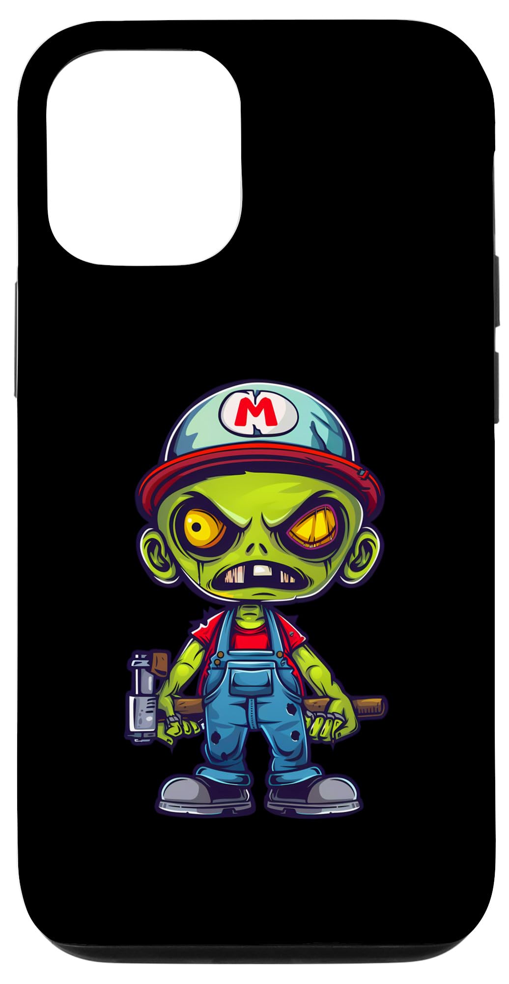 Carcasa para iPhone 15 Disfraz de fontanero zombi