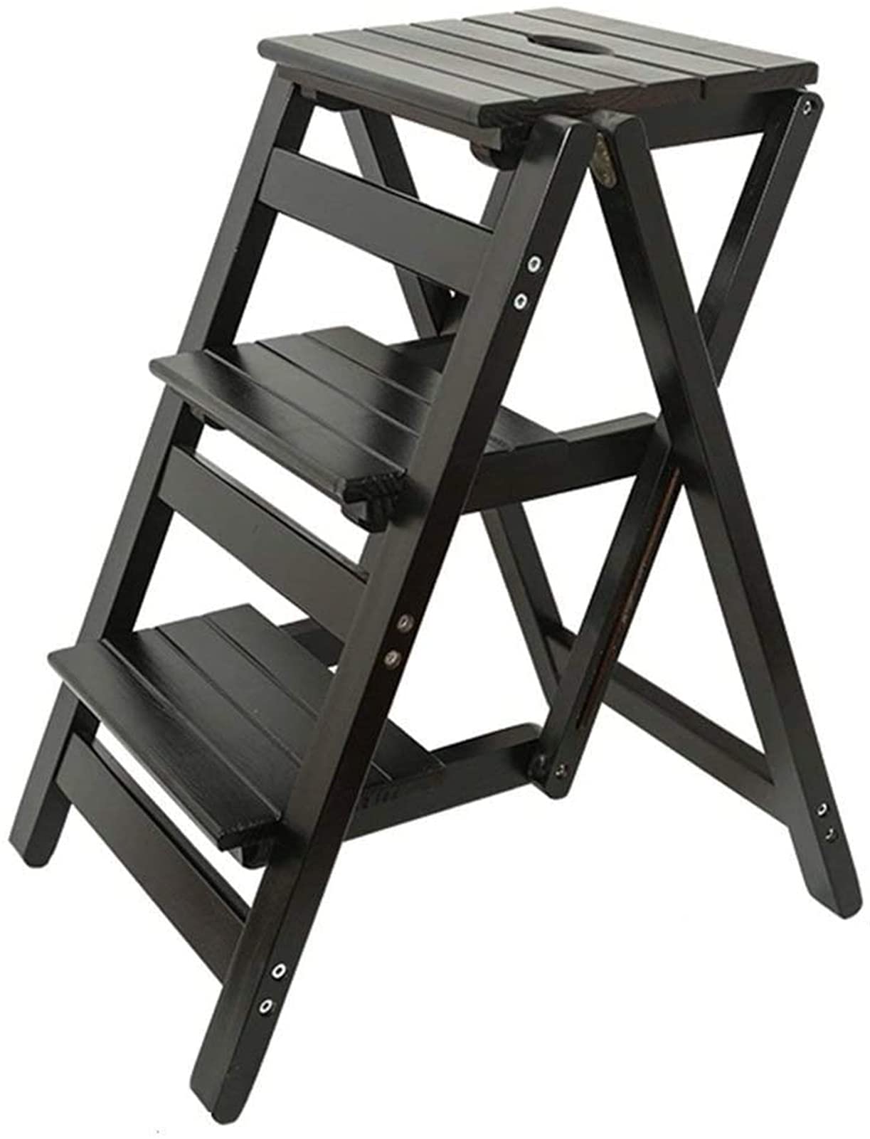 Escabeau en bois massif de qualité supérieure style moderne