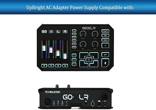 Miniatura 2 de UpBright Adaptador de 12 V CACC compatible con TCHelicon TC-Helicon GO XLR mezclador de transmisión USB de 4 canales 000-CQK02-00010 TH-GO XLR GOXLR