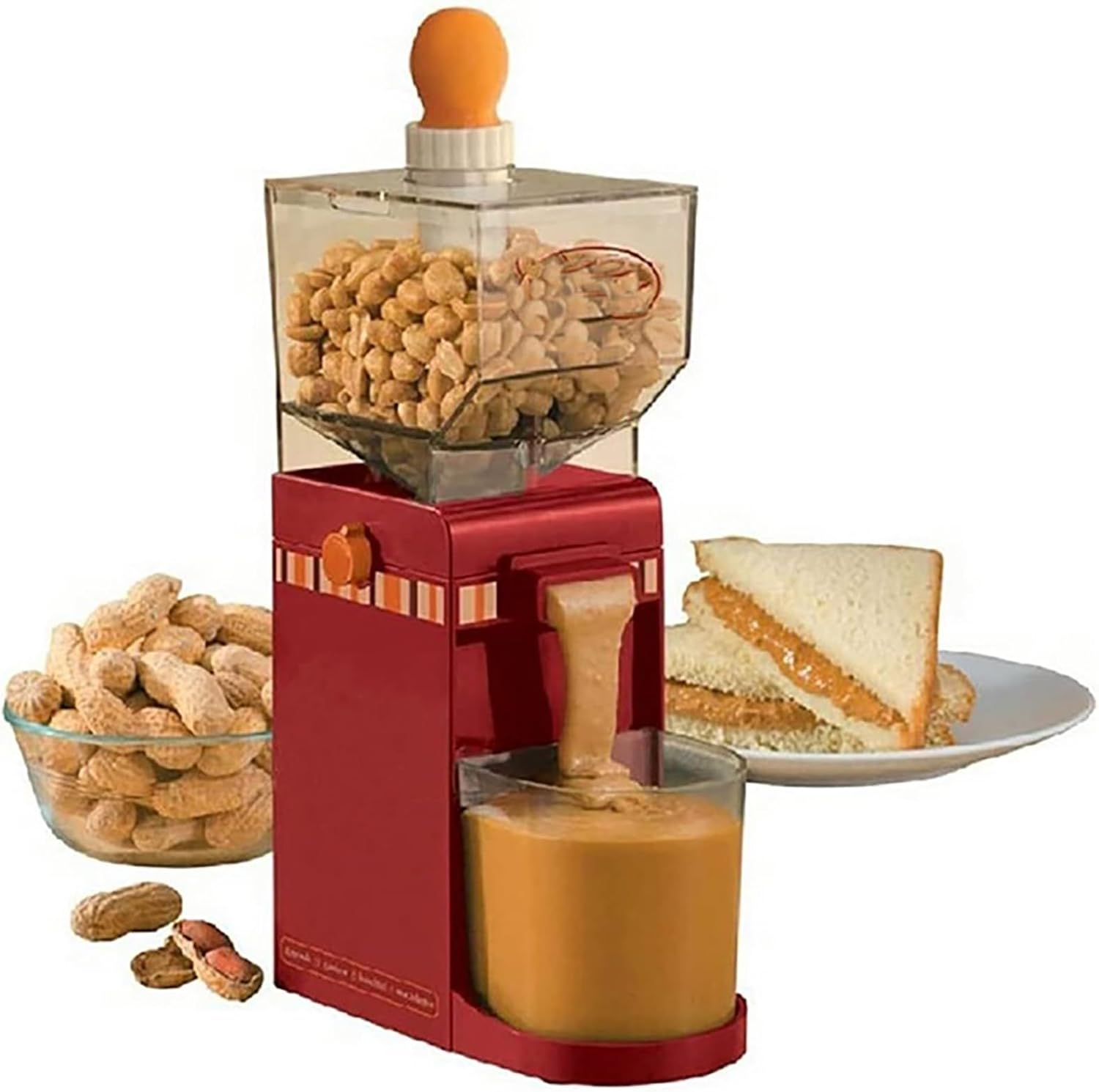 Electric Nut Grinder Peanut Butter Maker Machine, Commercial-Grade Electric Nut Butter Maker & Grinder - 500mL Large Capacity for Almonds, Cashews, Seeds