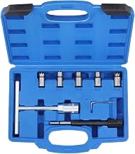 labwork 7Pcs Diesel Injector Reamer Set Injector Seat Cutter Tool Replacement for Mercedes Benz