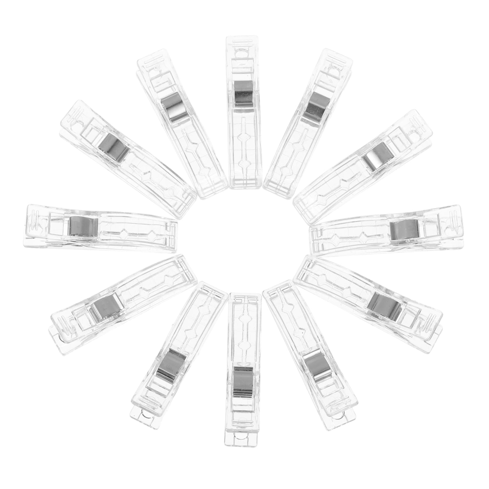 Sosoport 12pcs Pleated Shades Clips: Paper Blinds Clips Window Curtain Shade Holder Clamps for Temporary Blinds Home Bedroom Office Kitchen Decor