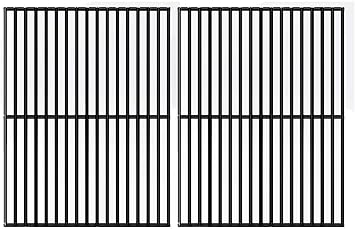 Porcelain Steel Cooking Grid Replacement for 16113, 16115, Charbroil, Centro 2000, 4000, Front Avenue 463230703, Costco Kirkland and Master Chef Gas Grill Models, Set of 2