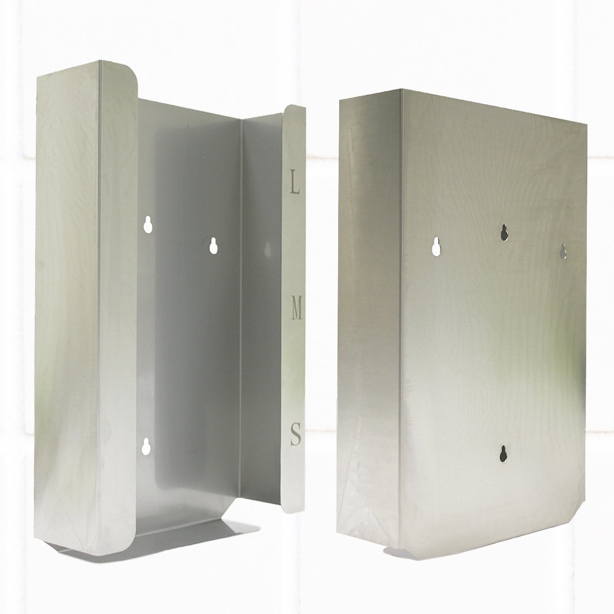 Handschuh-Spender Edelstahl Für 3 Boxen (39 x 25.5 x 9.8) Silber