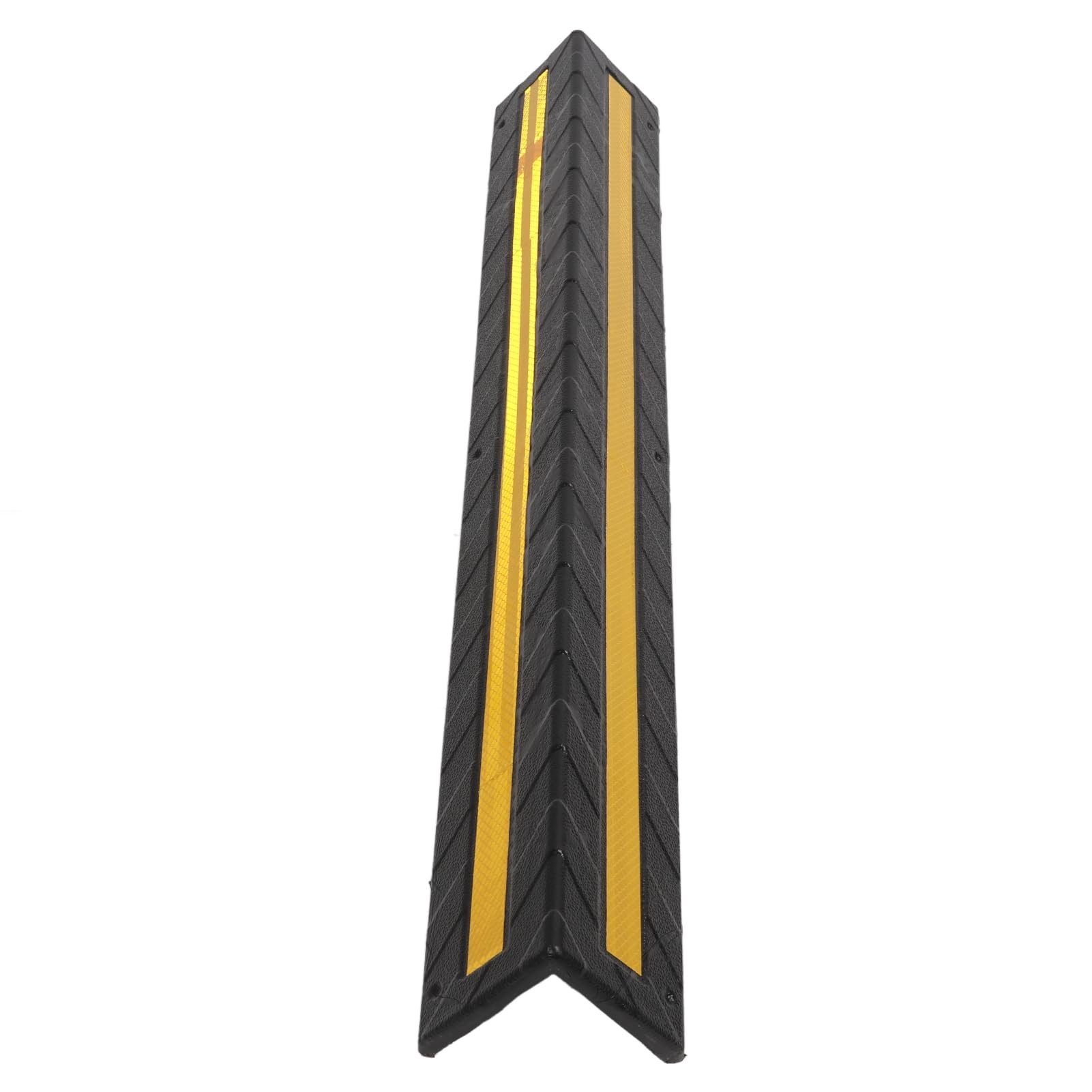 Spacnana Garage Wall Corner Guard, Flexible Rubber Reflective Wall Edge Protector, Enhanced Visibility, Wide Coverage