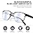 JOLISU 5PCS Reading Glasses Men - Blue Light Blocking Metal Frame for Mens/Women - Durable Readers Fit Read2.00