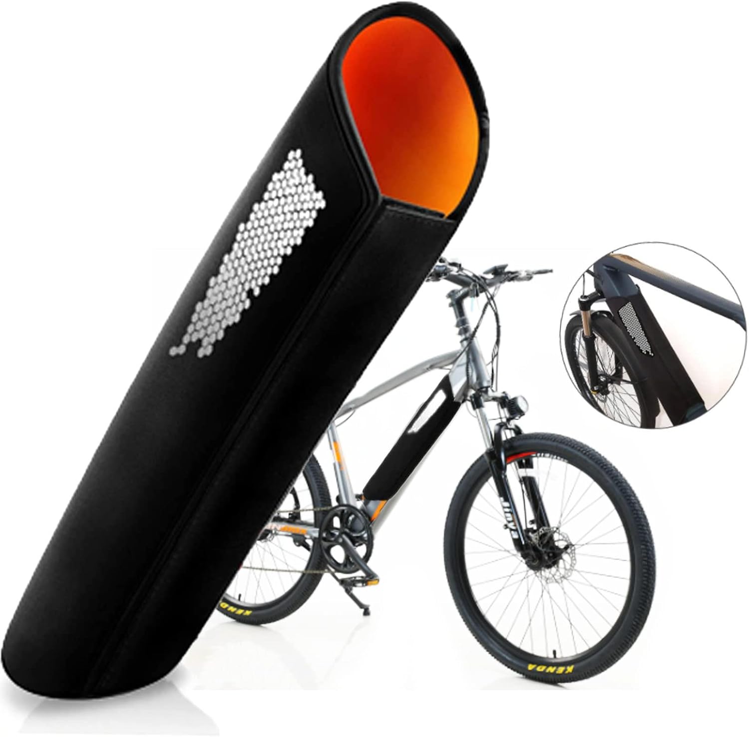 Étui De Protection De Batterie De Vélo électrique,Protection De Batterie De Vélo électrique Pour Batterie Intégrée.Prolonge La Durée De Vie De La Batterie Et L'utilisation Contre Le Froid Et La Saleté
