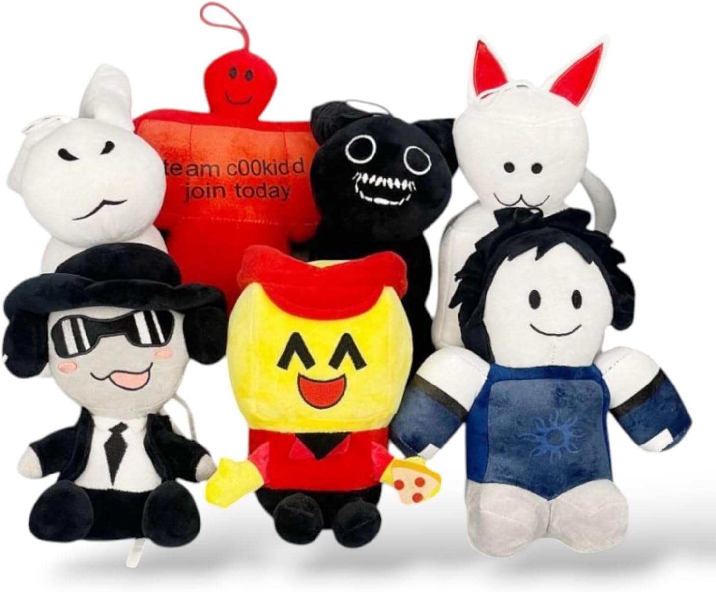 Lalaville Set of 7 Soft Plush Toys – Perfect for Kids, Gifts, Cuddling, Travel & Play – Premium Quality Stuffed Characters.