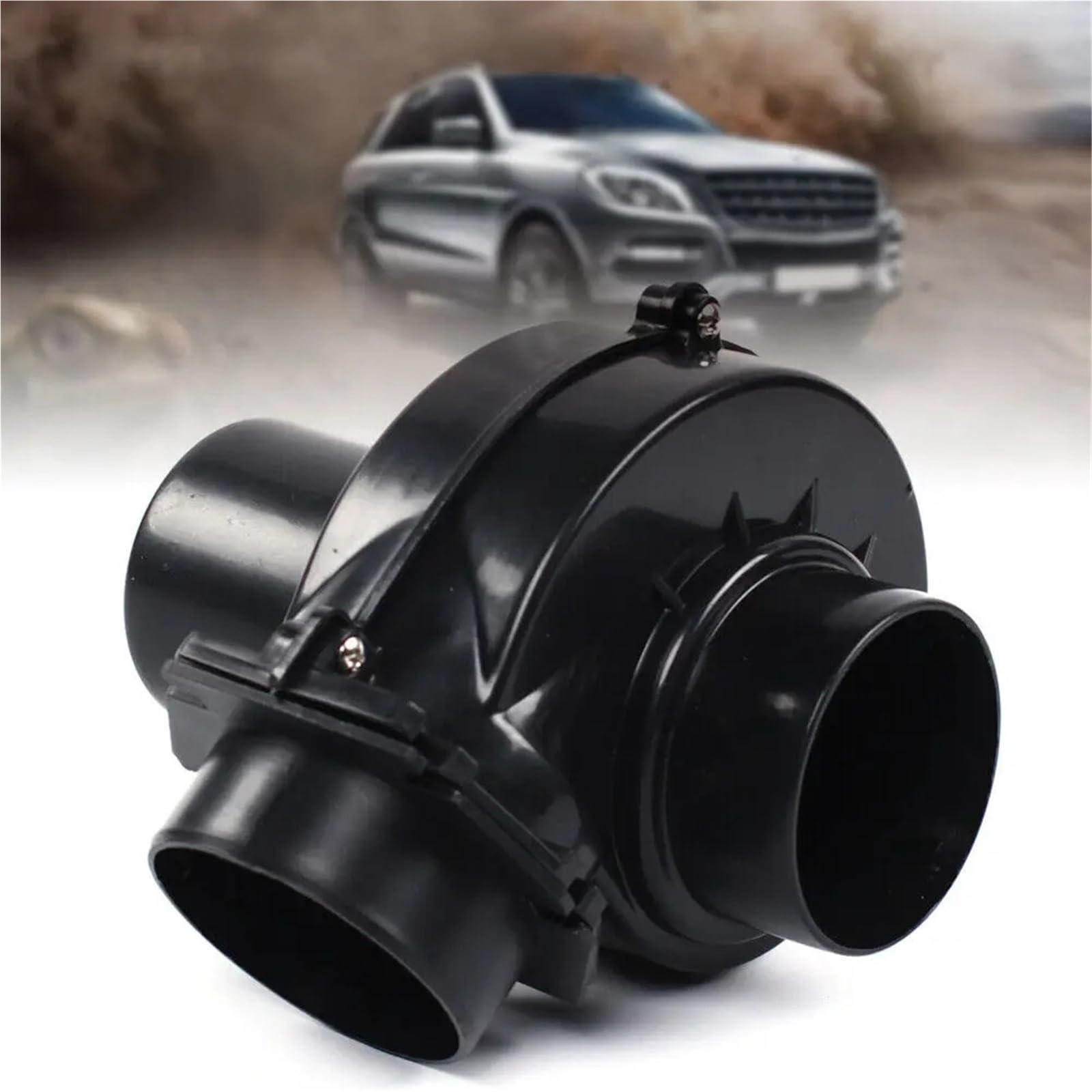 motori Turbo Generatore di aspirazione dell'aria per turbocompressore per auto universale da 3'', parti turbocompressore nere