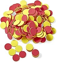 hand2mind Foam Two-Color Counters for Kids: 200 Red/Yellow Quiet Math Manipulatives, Counting Chips for Sorting, Addition & Probability