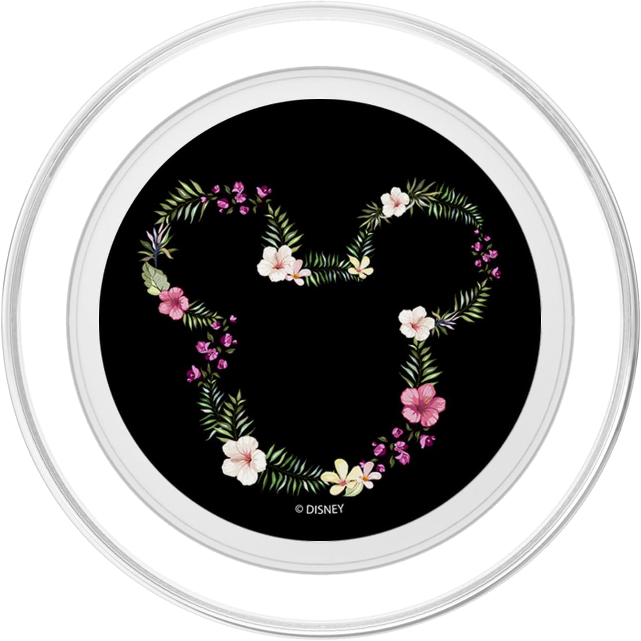 Disney Mickey & Friends Mickey Hawaiian Floral Outline Ears PopSockets PopGrip for MagSafe