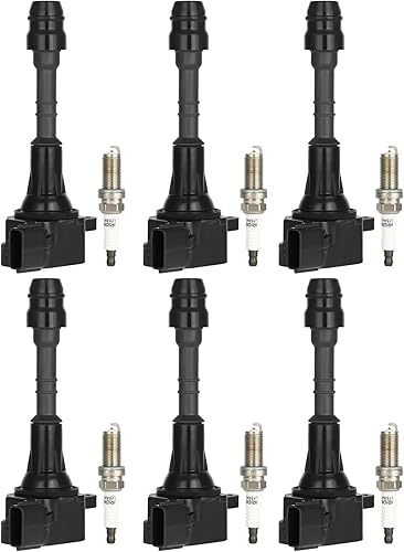 ROADFAR Ignition Coil Coils Pack iridium Spark Plugs set of 6 2002-2012 for Nissan for Infiniti for Maxima for Murano for Pathfinder for Quest for disponible en Yaxa Colombia