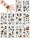 Aoligei Tattoo Kinder Piraten Tattoos Set,20 Blätter Wasserdichte Kindertattoos , Hautfreundliche Kindertattoos Berufe,temporäre tattoos Kindergeburtstag Mitgebsel, Party, Festival