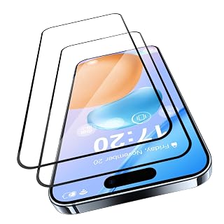 VideoSecu 2 Stück für Panzerglas für iPhone 17 Pro Schutzfolie, 9H Härte Blasenfreie HD Gehärtetes Glas Displayschutzfolie Touchgenauigkeit, Kratzfest, Ölfrei, Vollständige Abdeckung - Amazon product rated Grade A