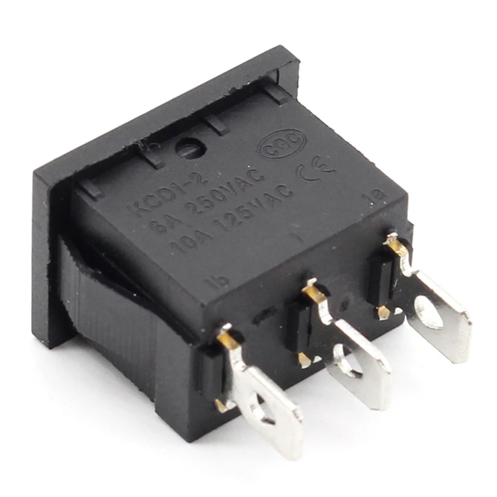 5 Stück Wippschalter Momentan (EIN)-AUS-(EIN) 3 Pins