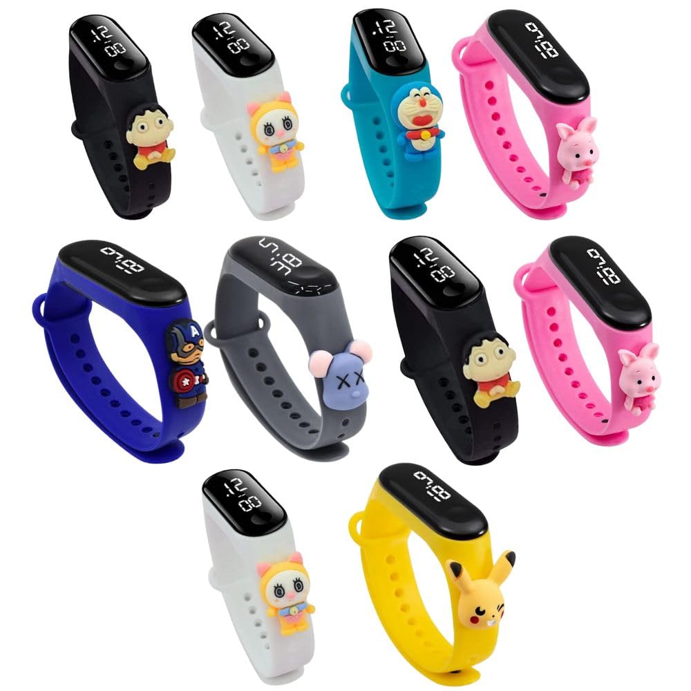 ZOVUTA Led Watch Return Gifts for Kids-10pcs Digital Wrist Watches for Kids | Best Birthday Return Gifts for Kids | Return Gift Watch (10 pc Random Character Watch) (B0D9QBNQN9) Amazon Price History, Amazon Price Tracker