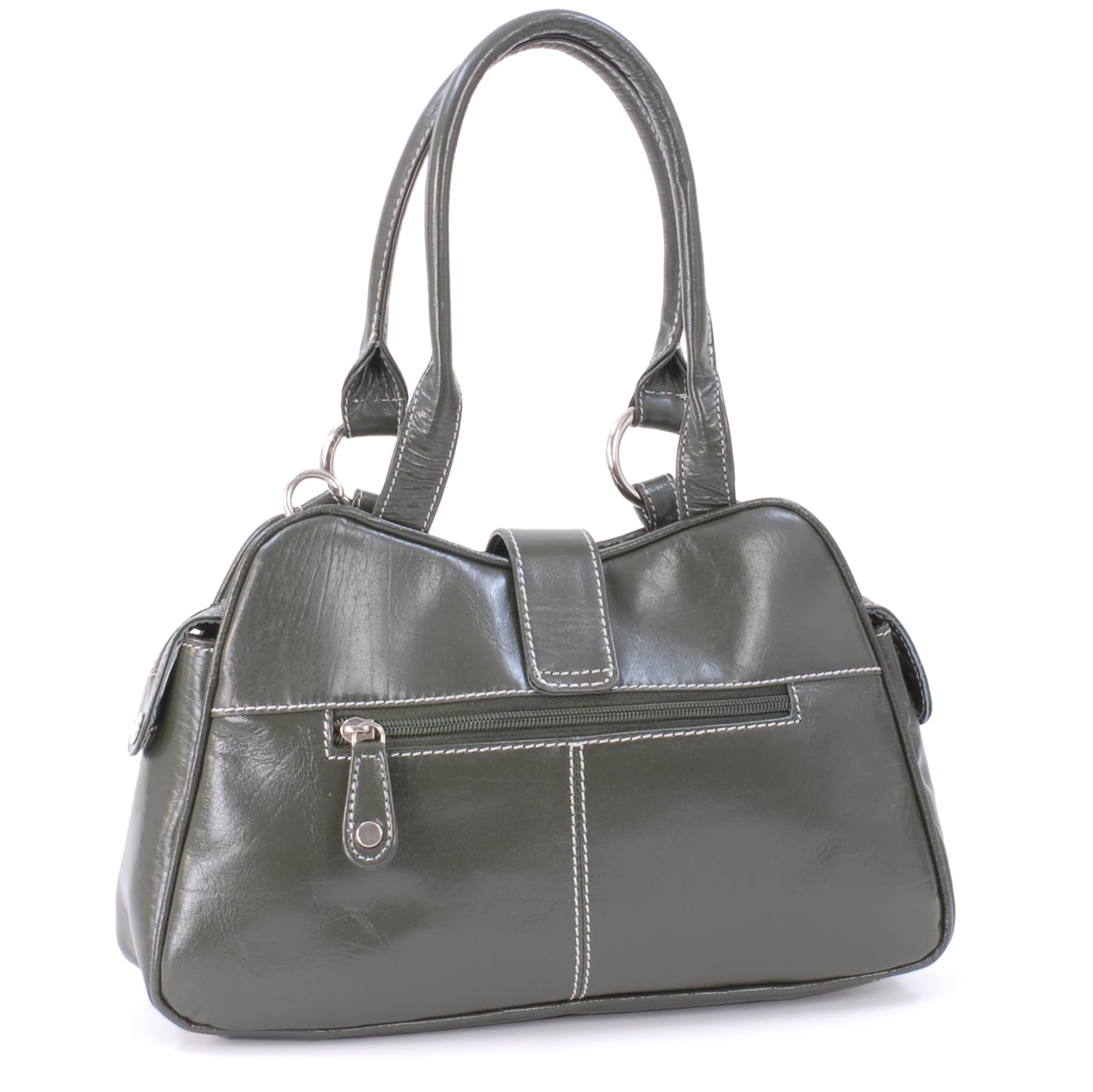 Catwalk Collection Handbags - Bolso de Mano Mediano con Correa Bandolera - Bolso de Hombro de Piel de Mujer - Correa Ajustable - Faith