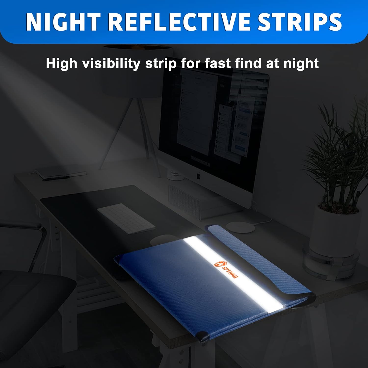 Upgraded Fireproof Document Bag - 5200F Heat Insulated, 14.2"x11" Fireproof Money Bag with 8 Layers of Functional Materials, Water & Fire Proof with Zipper/Metal Snap/Reflective Strip - Image 6