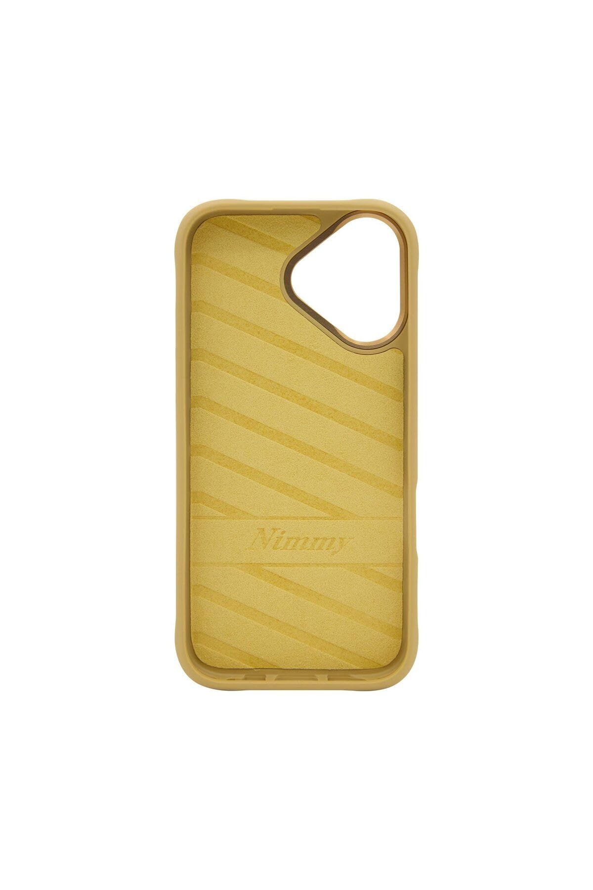 Nimmy COOL&Cute 2.0 Cat - Custodia per iPhone 16, colore: cachi