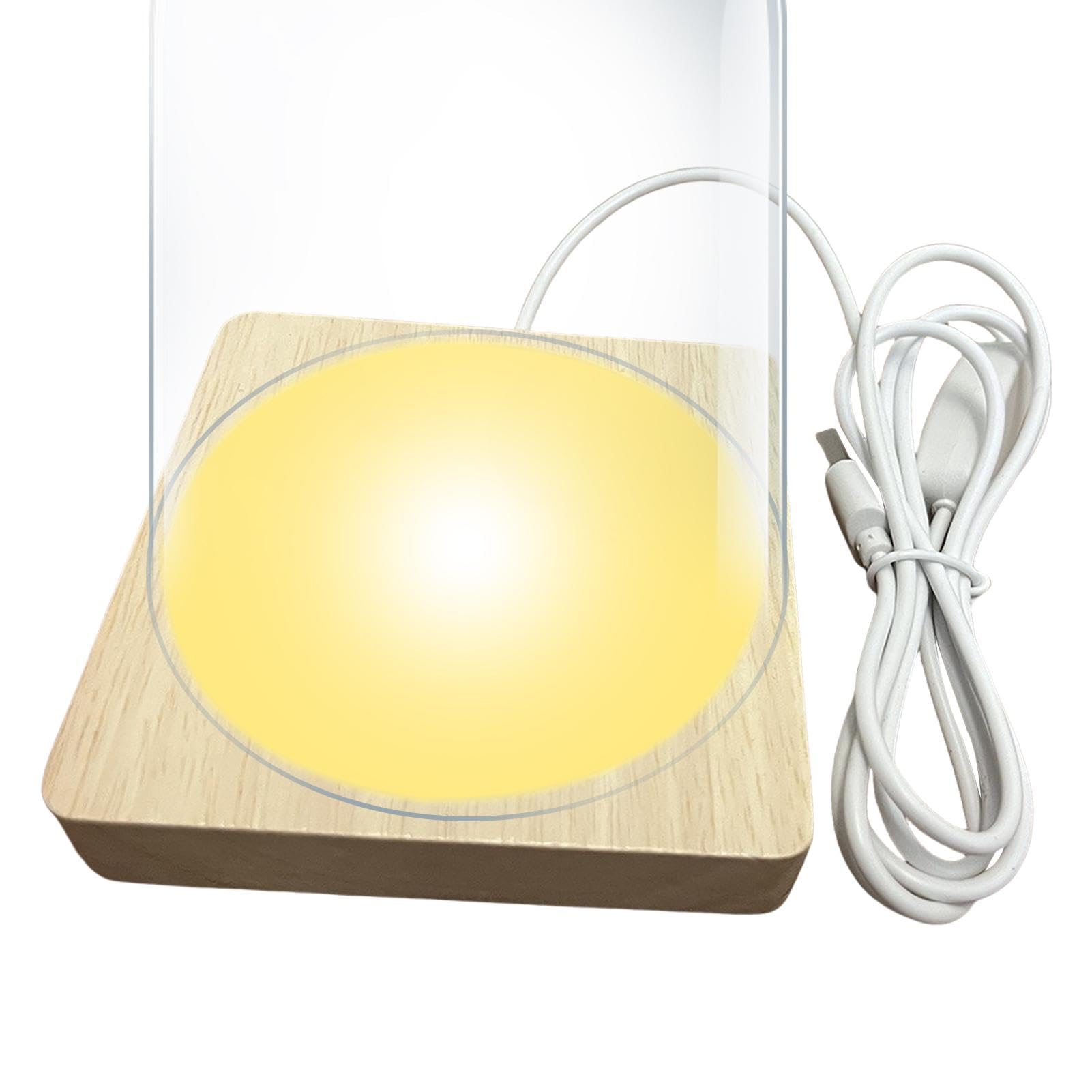 Fdit LED Display Base voor Kristallen Glas Art 7 Gekleurde LED Licht Crystal Display Stand Collecties Beeldje Sieraden Display Stand