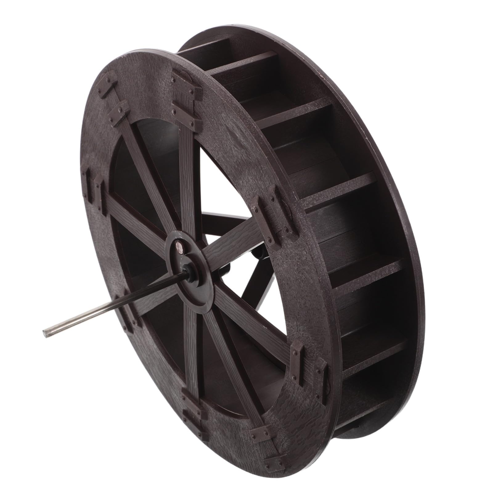 Roue à eau rotative 22 cm en plastique PVC rigide pour fontaine décorative et micro-paysage