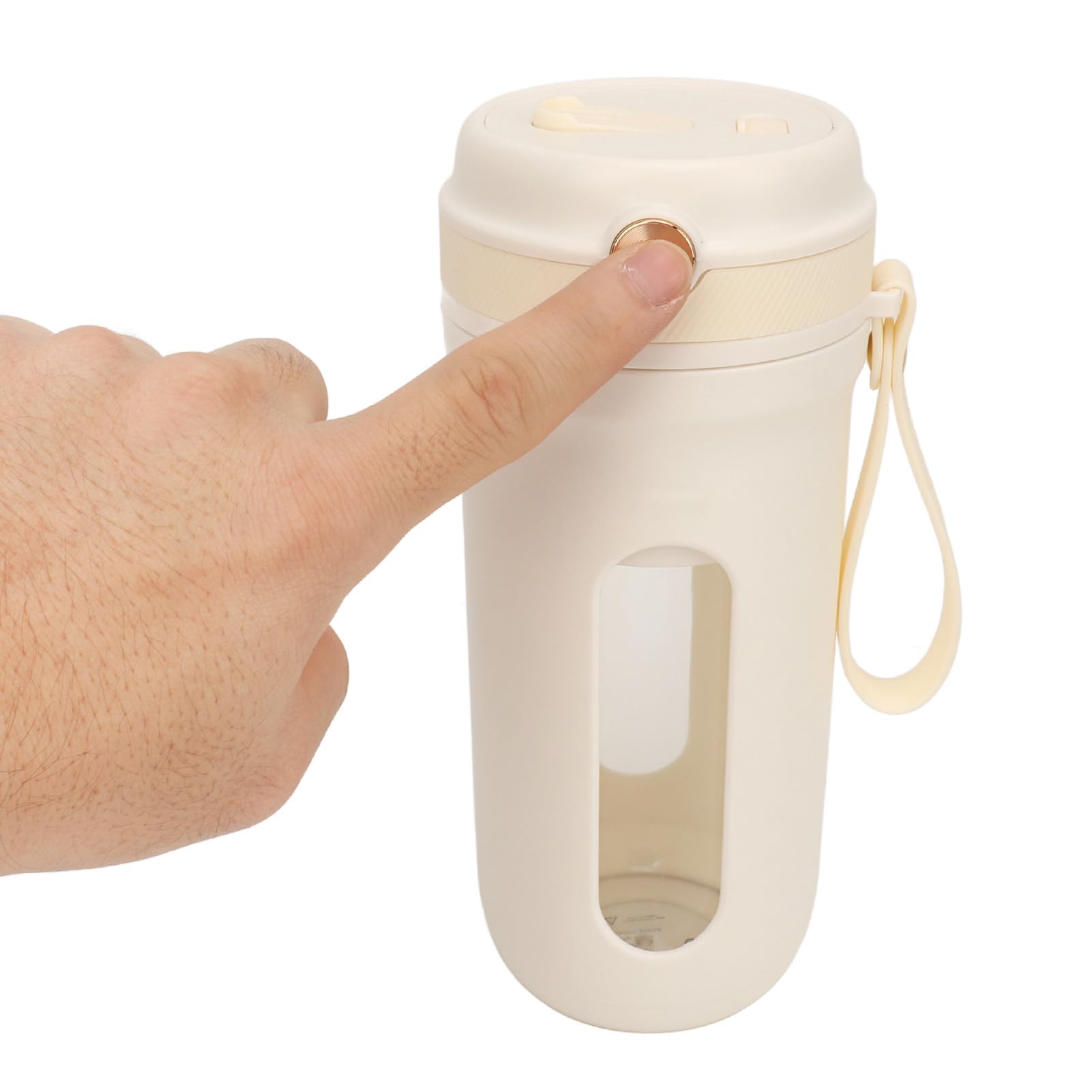 Fafeicy Batidora Portátil, 10 Cuchillas, 2x1500mAh Batería, 340ml Vaso Eléctrico, USB Recargable con Capacidad de 40 Vasos para Batidos, Smoothies, Viaje, Gimnasio