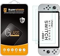 Vista 1 de Supershieldz - Protector de pantalla de vidrio templado, diseñado para Nintendo Switch OLED (2021), 0.011 pulgadas, antiarañazos, sin burbujas