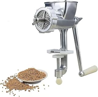 Manual Animal Feed Pellet Maker Machine, Stainless Steel Pet Food Granulator With 8 Optional Molds (1.5-8mm), For Chicken, Rabbit, Dog, Gat(Size:8mm)