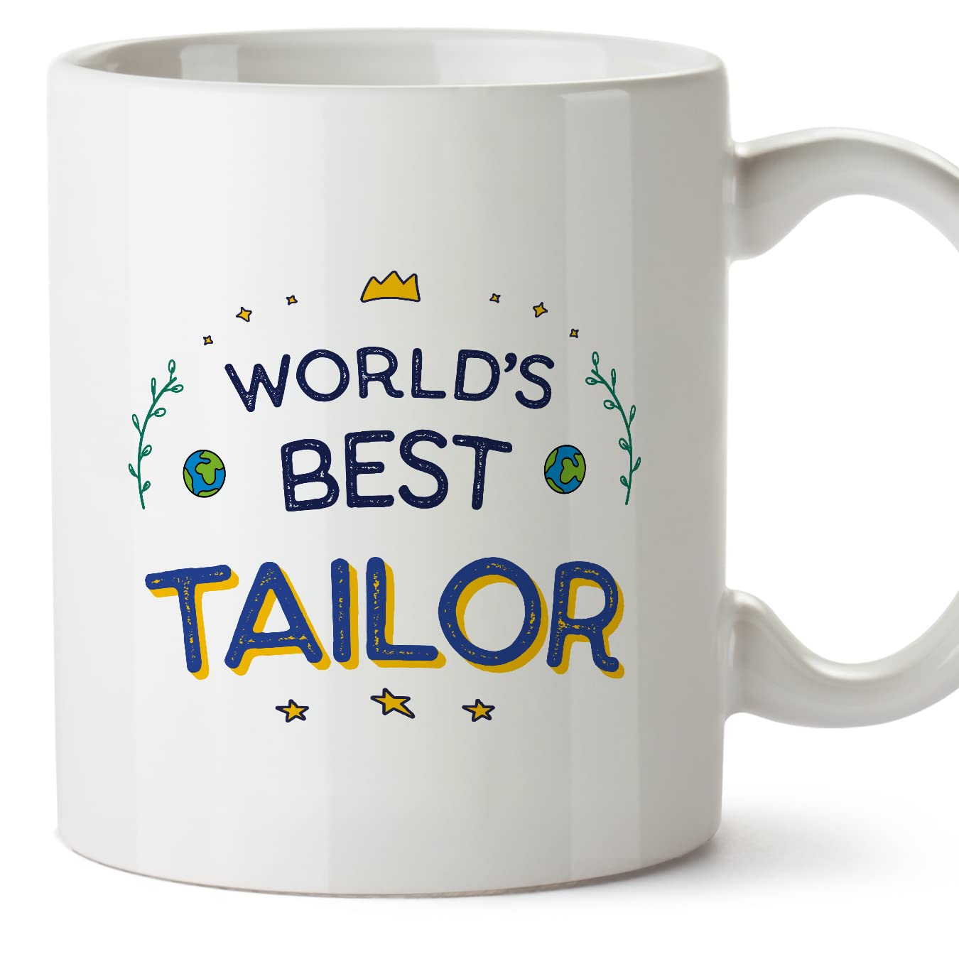 MUGFFINS Tailor Mug - in English - World's Best - Funny Gift for Colleagues - Ceramic 11oz Mug — image 1