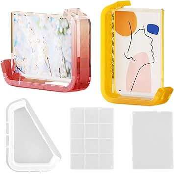 Photo Frame Resin Molds, Picture Frame Silicone Molds with Stand Holder, DIY Picture Frame Display Unique Crafts Making Resin Art Mold for Table Home Decor Personalized Handmade Gifts