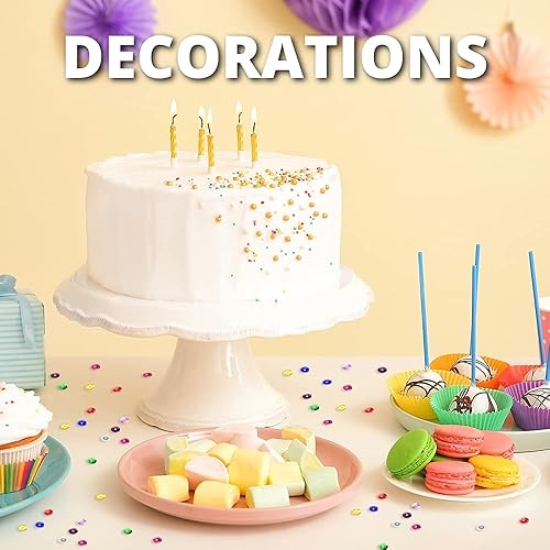 Miniatura 8 de Mandala Crafts 20000 lentejuelas de oro rosa para manualidades, lentejuelas paillettes de 0.236 pulgadas para costura, lentejuelas redondas de