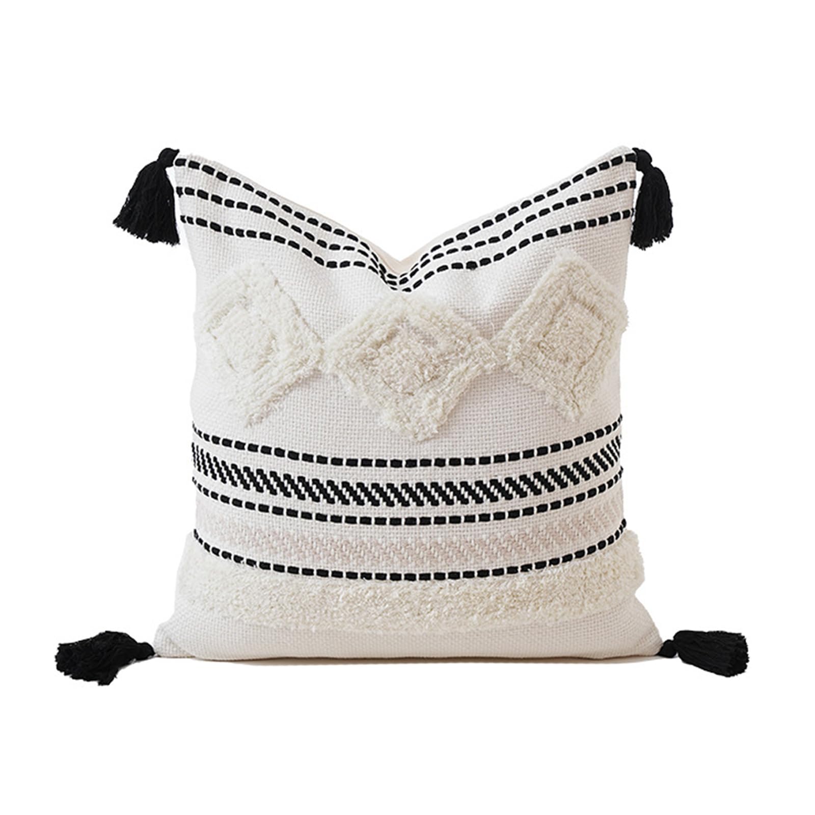 Tsophreniq Pillowcase Geometric Cotton Pillow Cover Washable Fabric Cushion Cover 45x45cm Living Room Decoration Sofa Pillow