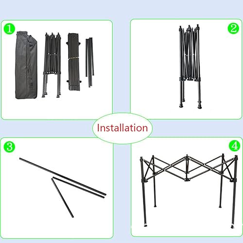 Miniatura 5 de Mesa plegable portátil de altura ajustable ligera, con bolsa de transporte para cocinar al aire libre, picnic, campamento, barco, viajes (tamaño