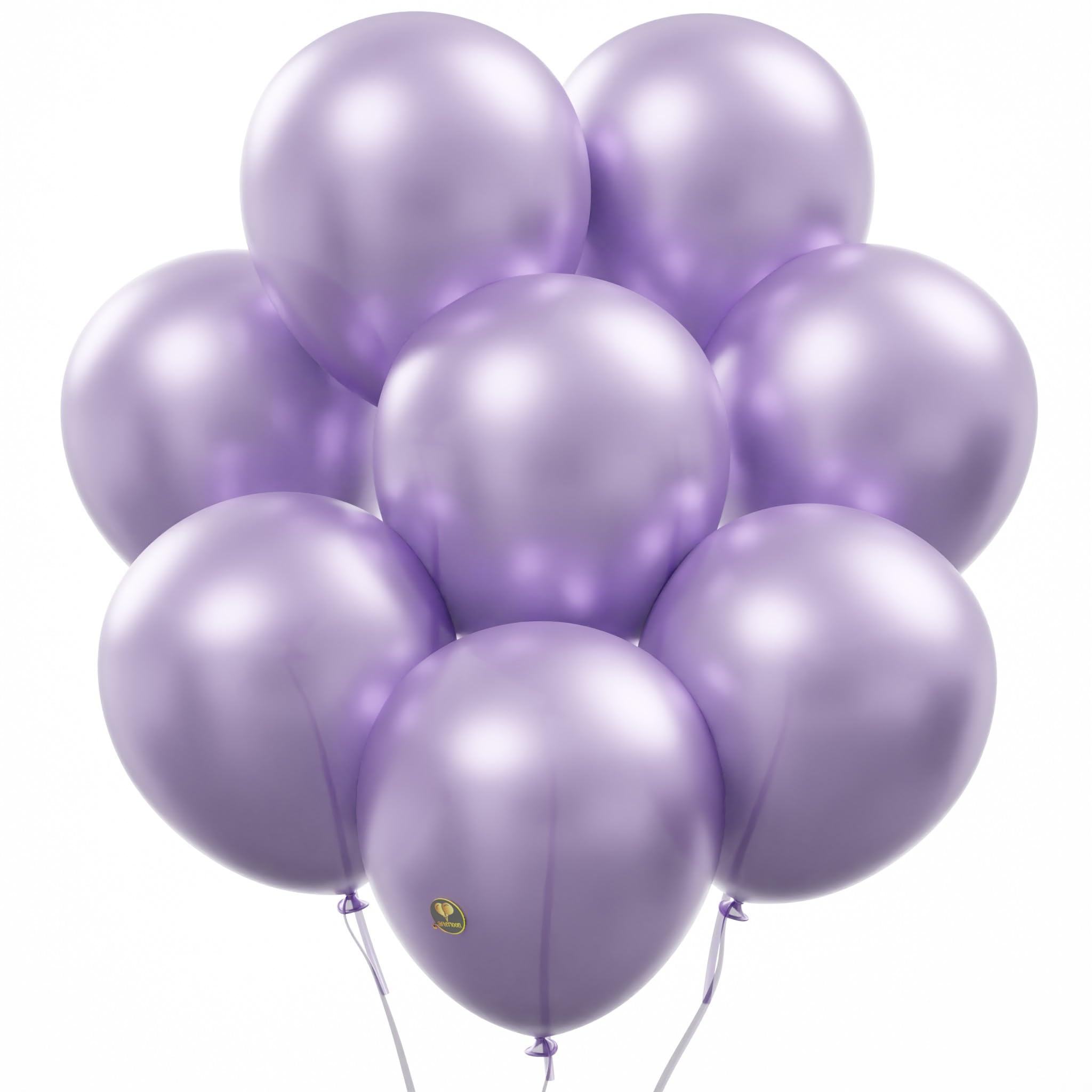 AFTERLOON® Biodegradable Balloons 24 pcs Pearlized Lavender 12 Inch, Natural Rubber Latex Plastic-Free Alternative Pearlescent Durable Thickened Extra Strong Helium Float, ballon Globos Decor De