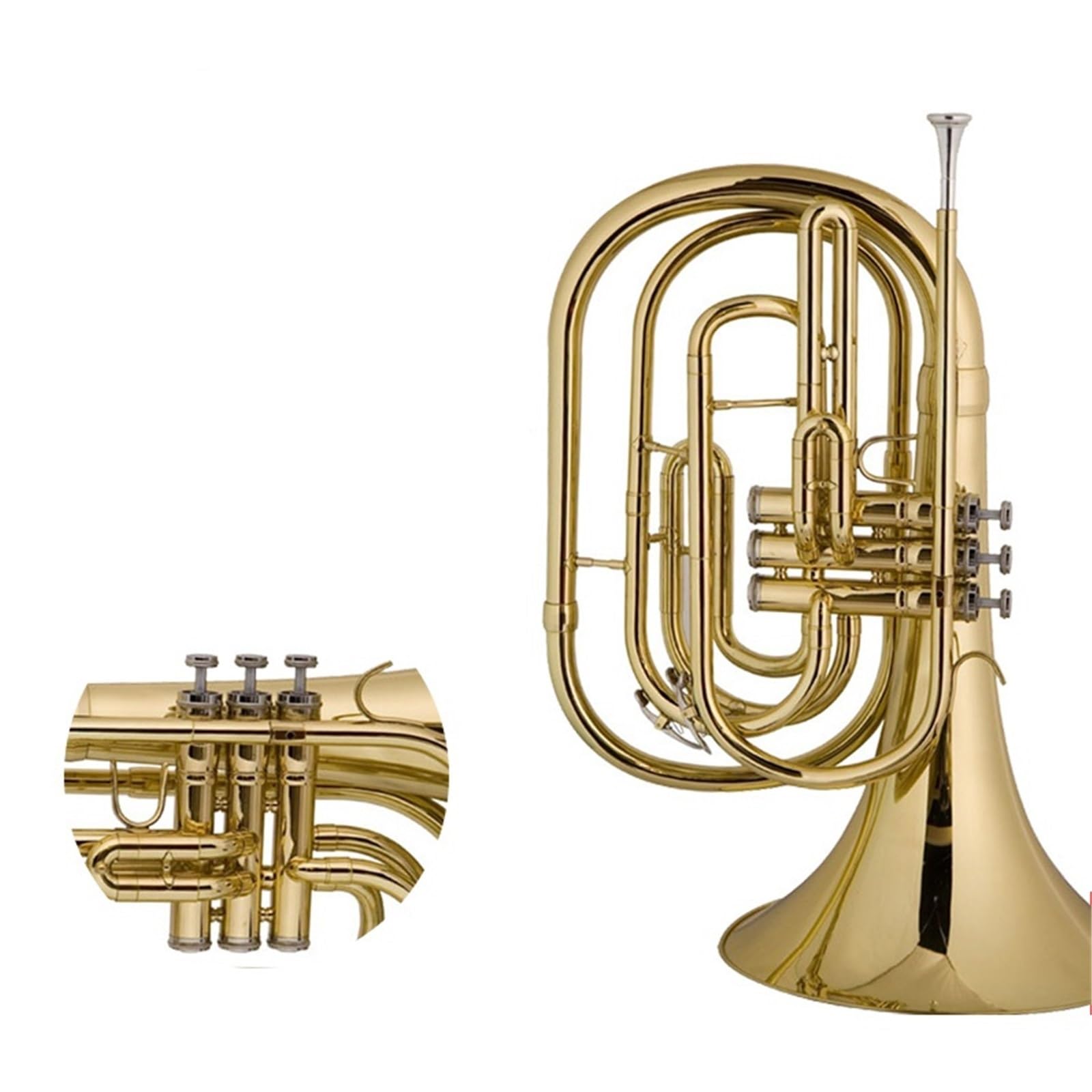 Corno Francese Strumento Musicale Per Amanti Degli Ottoni Corno Da Marcia Si Bemolle Durevole