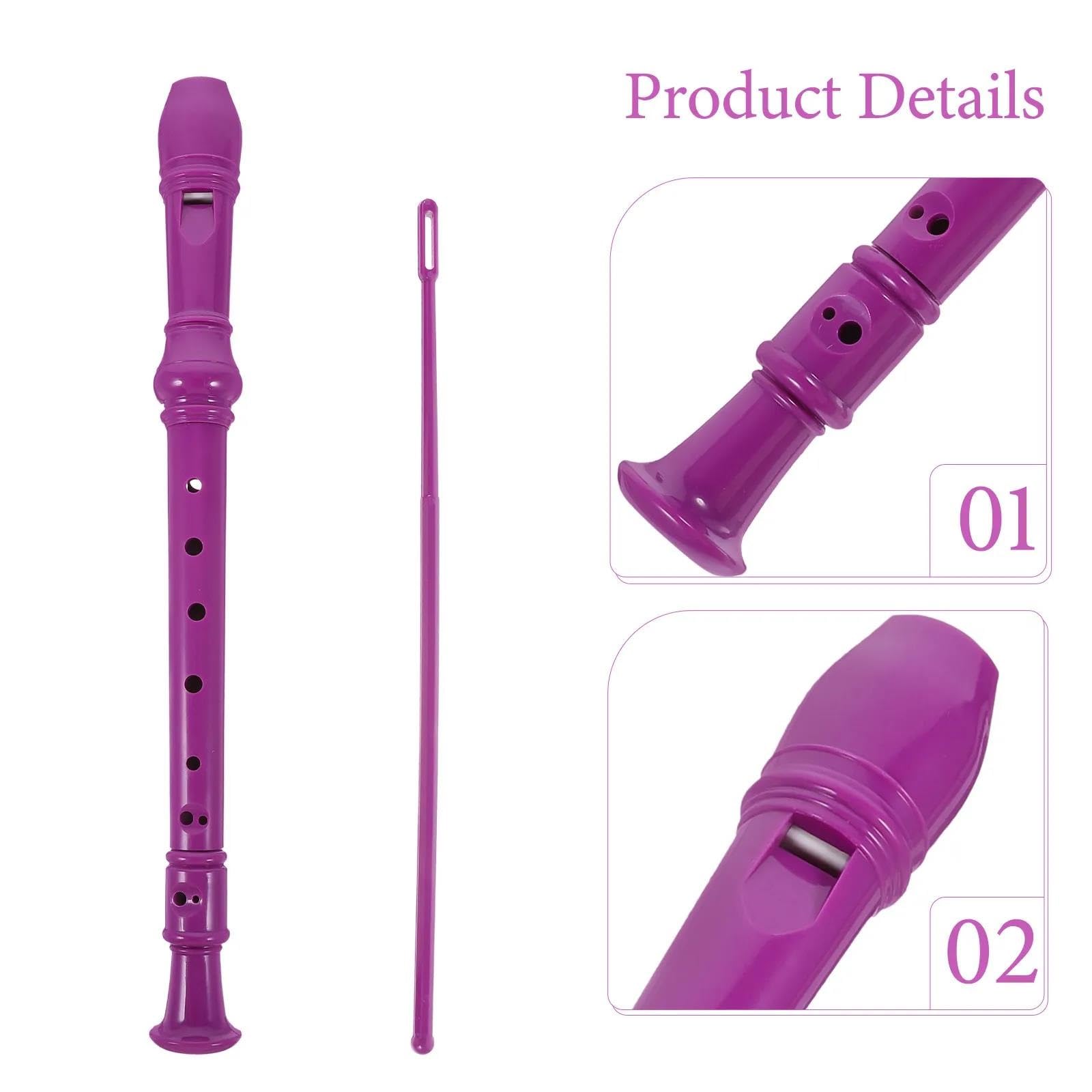1 Set Di Strumenti Per Flauto In ABS A 8 Fori Flauto Dolce Soprano | Produce toni chiari e risonanti per suonare in modo piacevole.