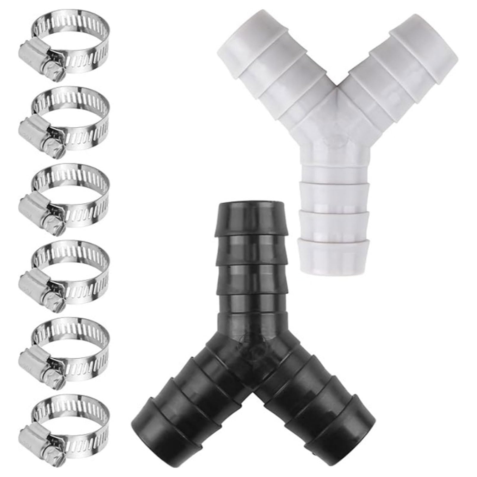 Y-Shaped Splitter Drain Adapter for Washing Machine & Dishwasher Leakproof High-Flow Space Saving Design Dishwasher Drain Adapter Wash Machine Accessories
