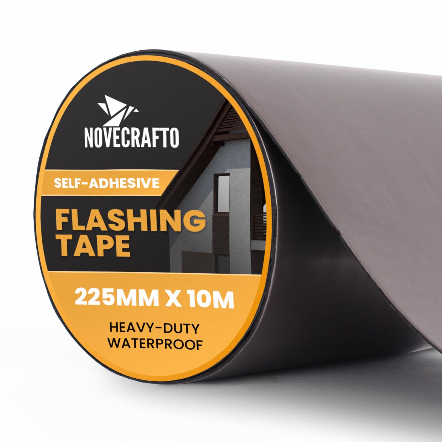 Strong Self Adhesive Flashing Tape for Roofing 8.86”/ 225mm Width, 32.8ft / 10M Lead Flashing Roll for Bitumen Roof, Chimney, and Gutter Repairs - Waterproof & Long-lasting - Instant Watertight Seal