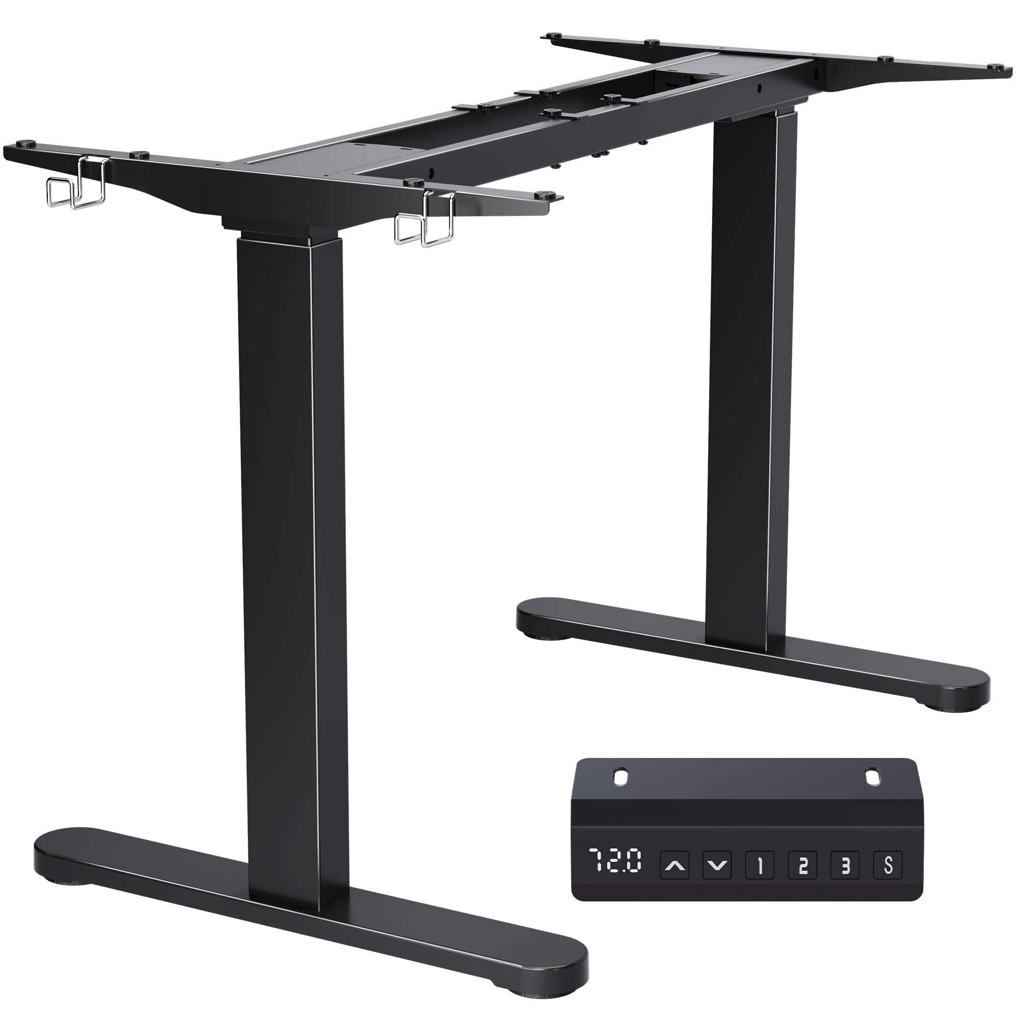 BONTEC Electric Standing Desk Frame Height Adjustable Sit Stand Desk Base Ergonomic Dual Motor