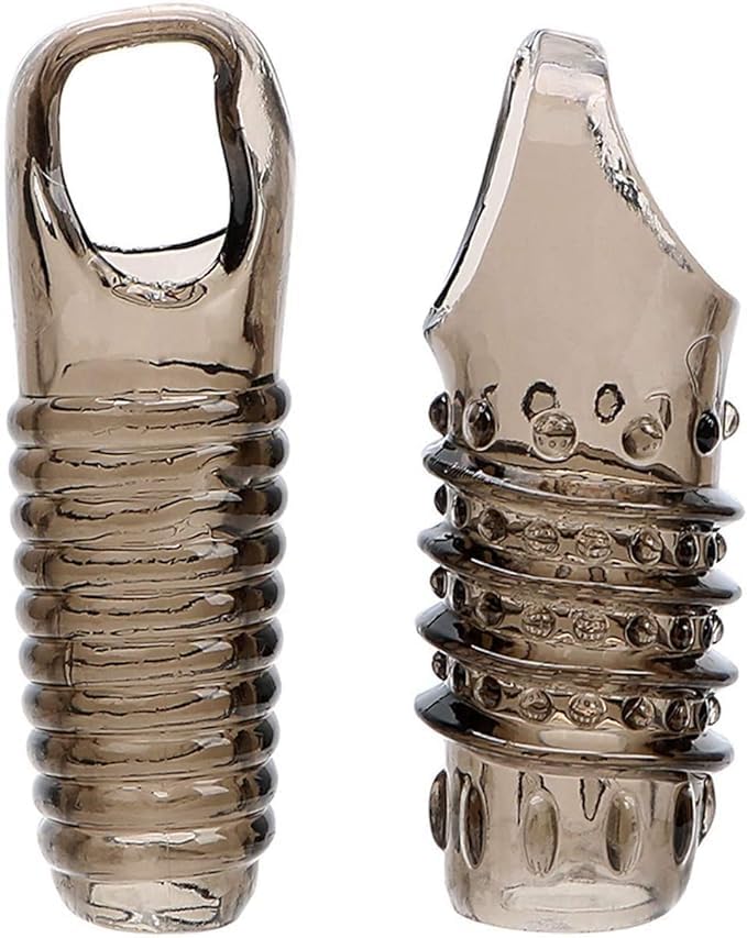 Aumento del pene da uomo – aiuto per l'erezione – manicotto massaggiante in silicone, più piacere, più a lungo – stimolazione del piacere femminile grazie al diametro ampliato