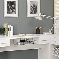 Vista 6 de Bandeja organizadora de cables debajo del escritorio, 2 paquetes