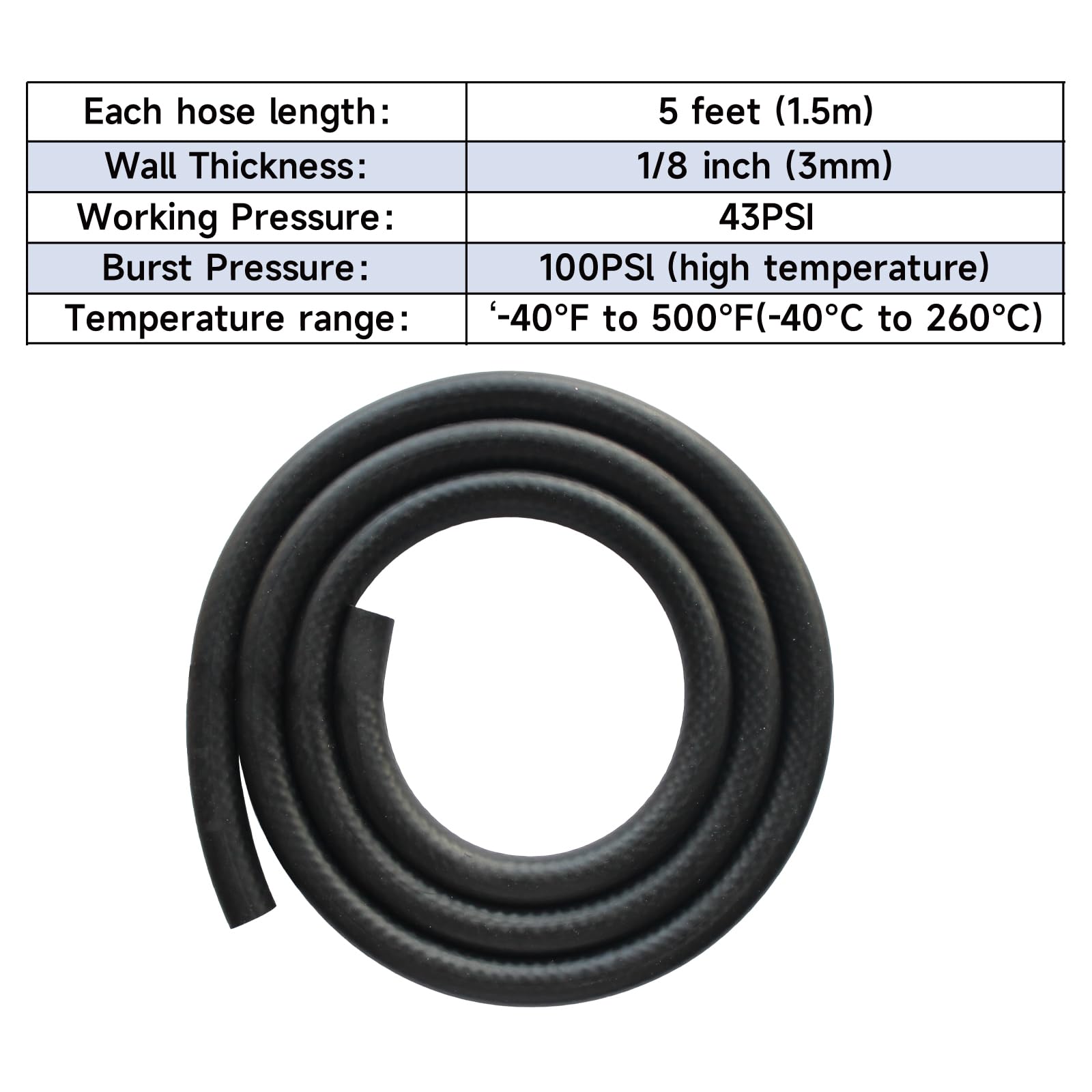 Kit Tuyaux Et Connecteurs Silicone Pour Vide Automobile - 6 Diamètres (1/8" à 3/8") + 115 Connecteurs Nylon