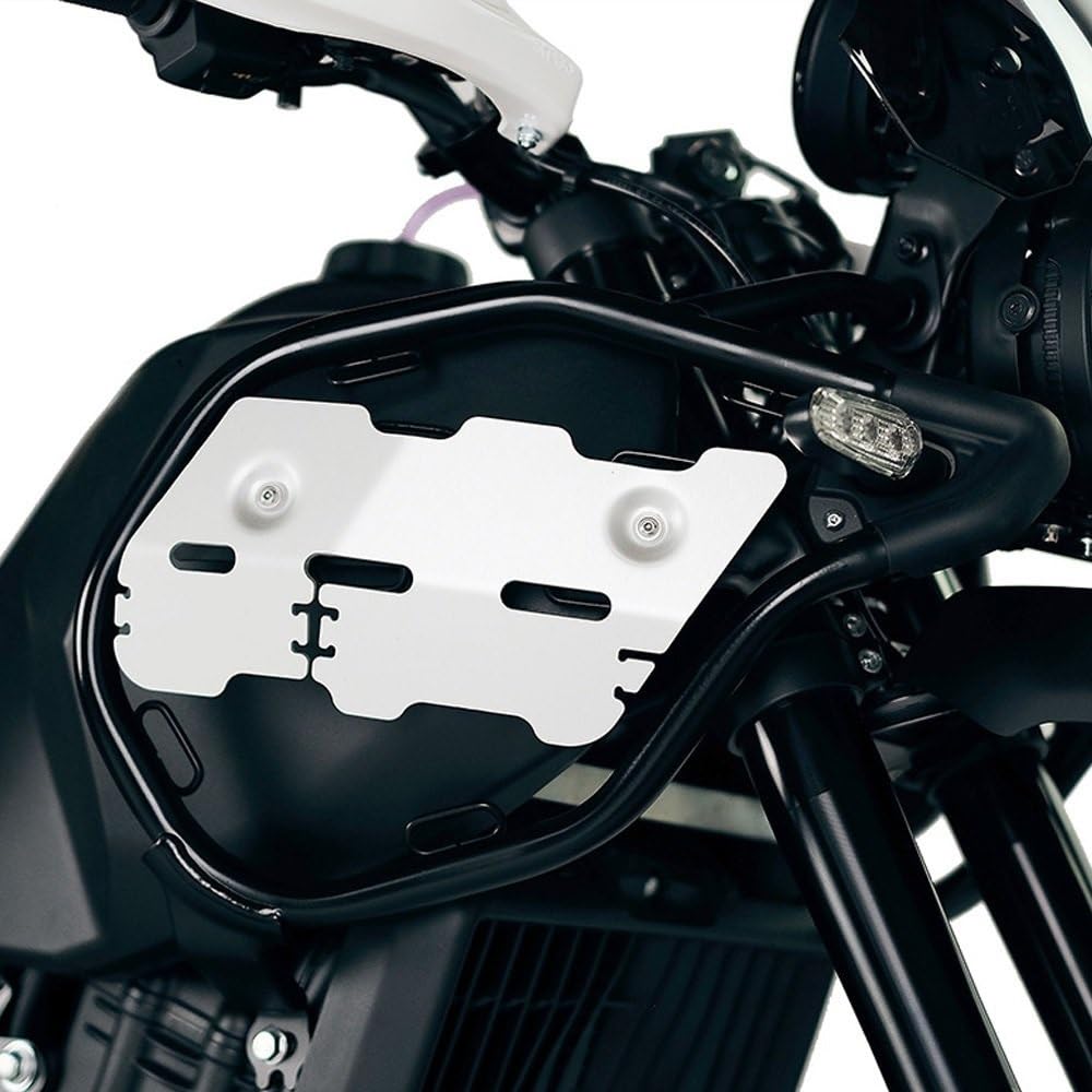 Pasuje do osłony bocznej ze stopu aluminium Pasuje do Himalayan 450. Dwustronna osłona deflektora powietrza Osłona podwozia motocykla Skuteczna(Bumper guard panel 1)