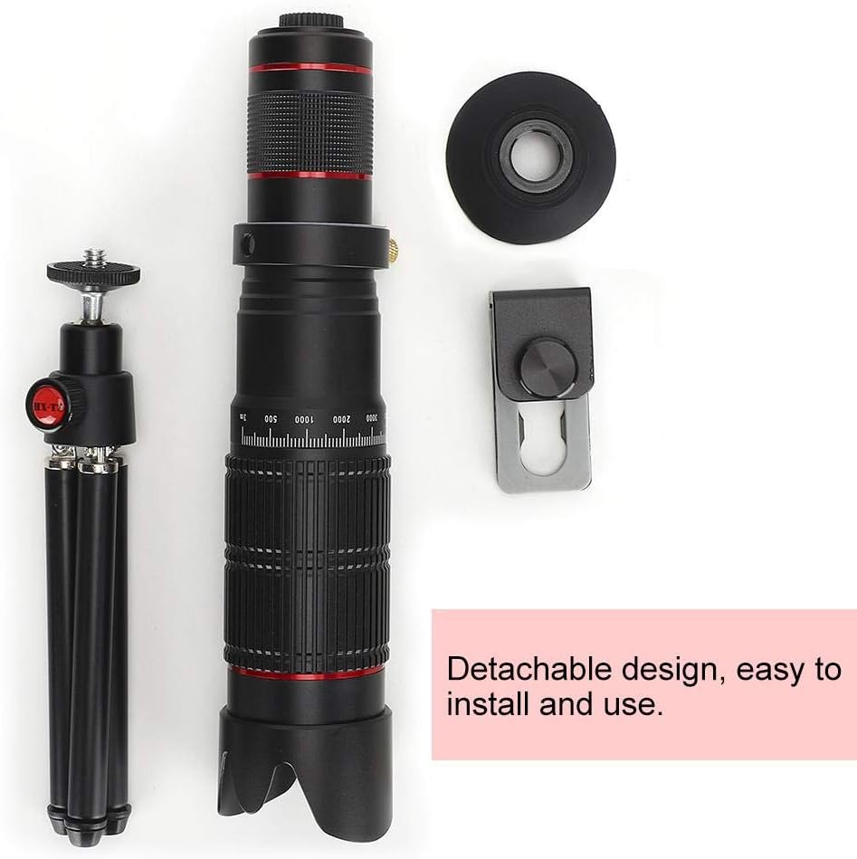 Flash Deals - 50% OFF Dpofirs Zoom Lens Kit for Phone Cameras, Adjustable Telephoto Lens Zoom from 16 to 36 Magnification Smartphone for Outdoor Tourism, Concerts and Fishing