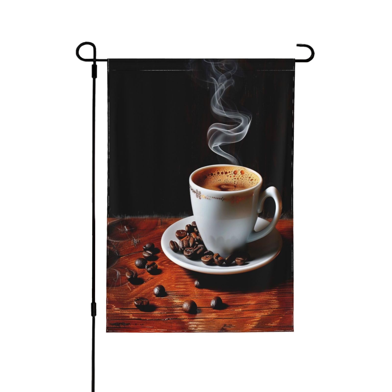 Drapeau de maison café chaud pour décorer votre porche et accueillir vos invités