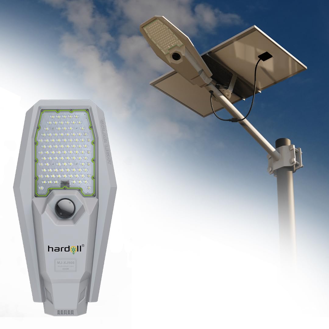 hardoll Solar Integrated Street Light 600W with Remote Controlled - Cool White,Battery Replaeable Waterproof for Outdoor Walkways and Home Garden (Pack of 1) (B0DG5DNJY1) Amazon Price History, Amazon Price Tracker
