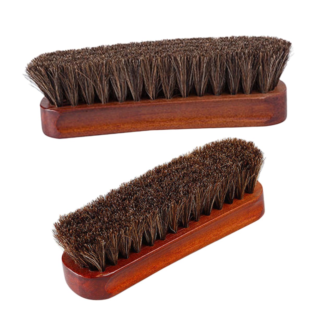 Beaupretty 5 Series Cepillo De Madera para Pelo De Caballo Limpiador De Zapatos Cepillo para Pulir Zapatos para con Mango para Botas para 2 Piezas x 5