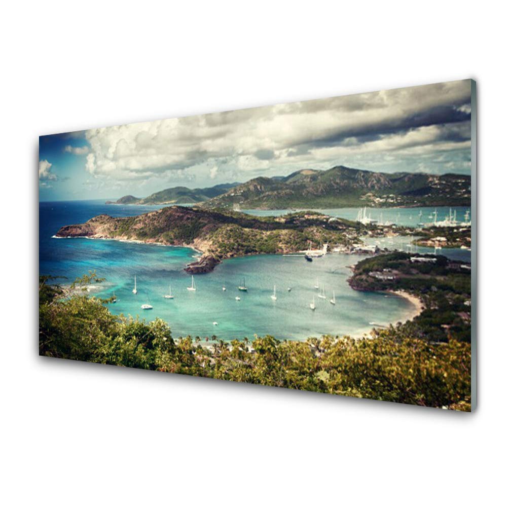 Impression sur verre trempé 100x50cm Tulup tableau décoration murale design Bay
