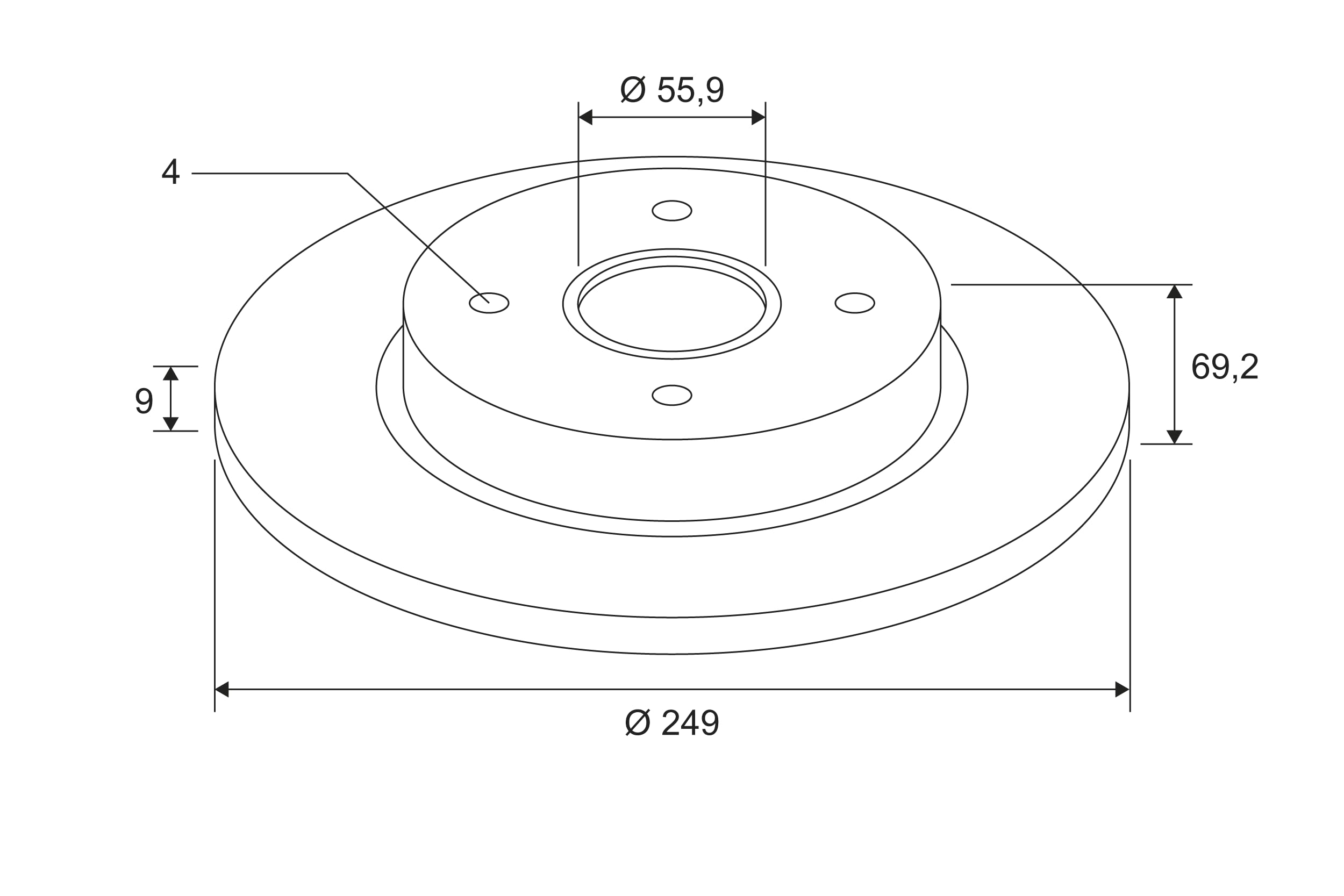 Valeo Disque de Frein Revêtu, Boîte de 1 Disque Plein - Essieu Arrière - Qualité et Design Similaires à l'OE - 675408